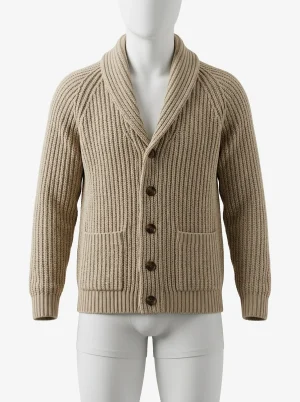 Gilet grosse maille homme grande taille chaud quotidien - Vue 1 - Gilet grosse maille