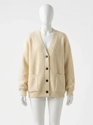 Gilet grosse maille unisexe style preppy japonais - Vue 1 - Gilet grosse maille