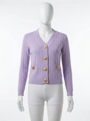 Gilet grosse maille viscose nylon femme élégant quotidien - Vue 1 - Gilet grosse maille